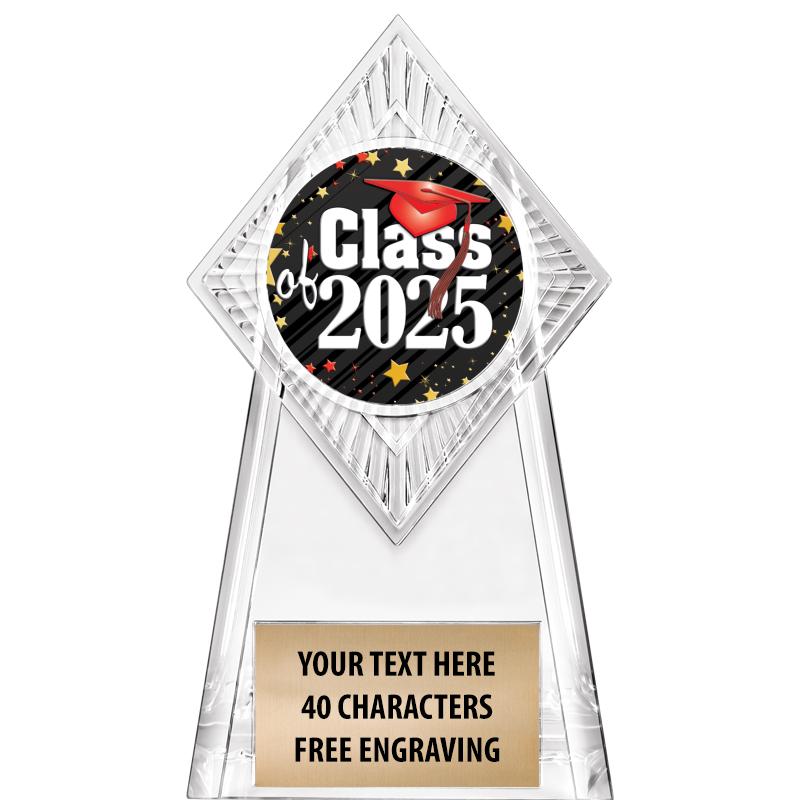 6" PARAGON CLEAR INSERT TROPHY