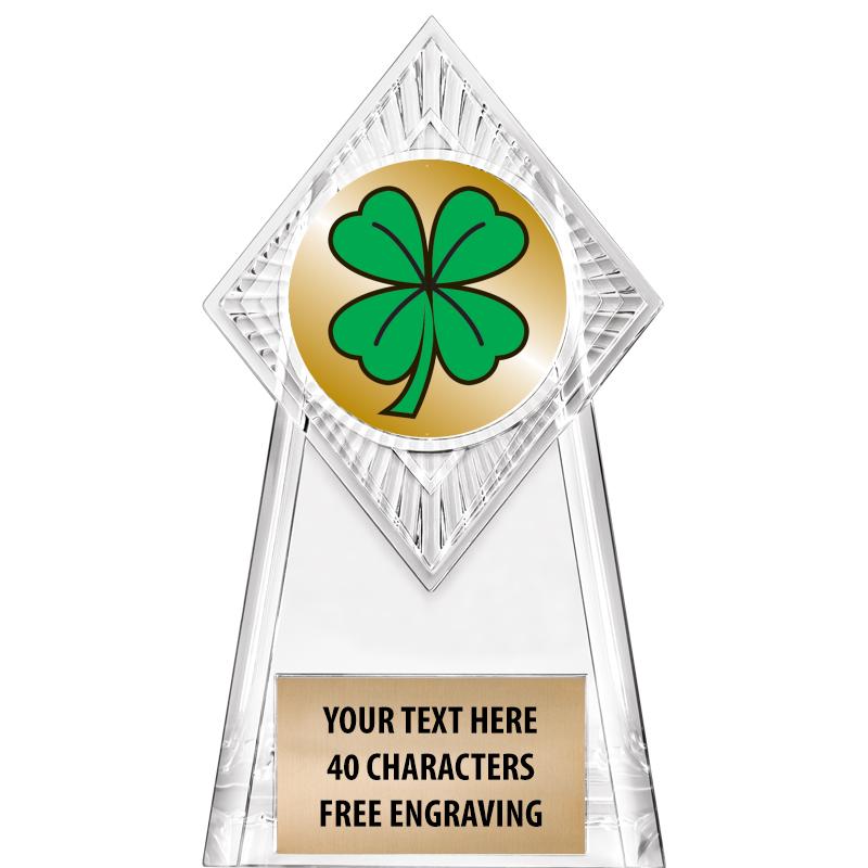 6" PARAGON CLEAR INSERT TROPHY