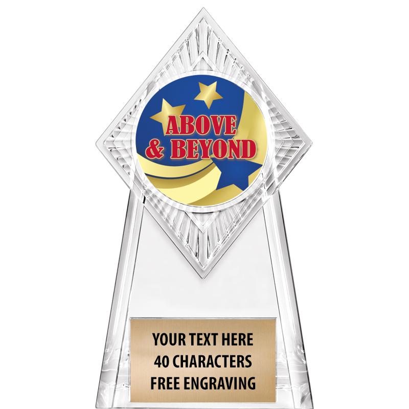 6" PARAGON CLEAR INSERT TROPHY