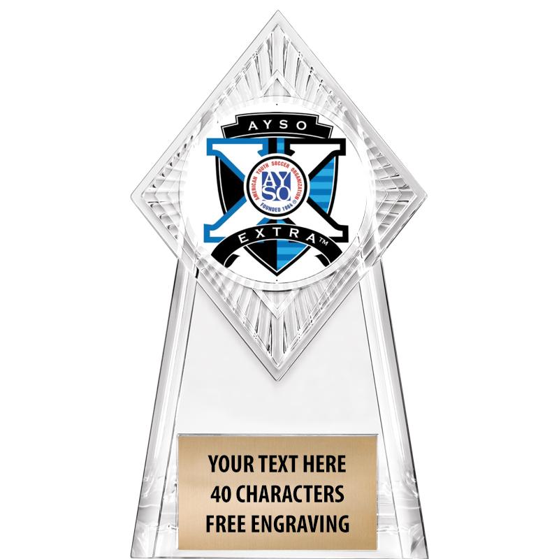 6" PARAGON CLEAR INSERT TROPHY