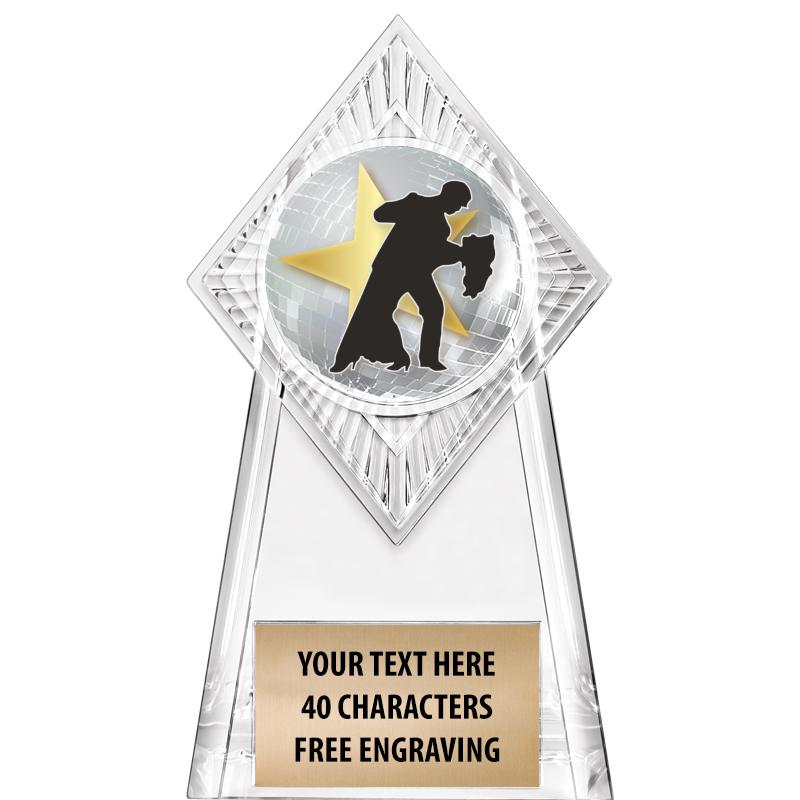 6" PARAGON CLEAR INSERT TROPHY