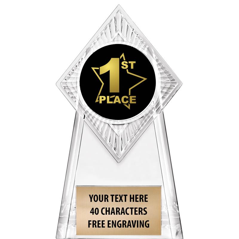 6" PARAGON CLEAR INSERT TROPHY