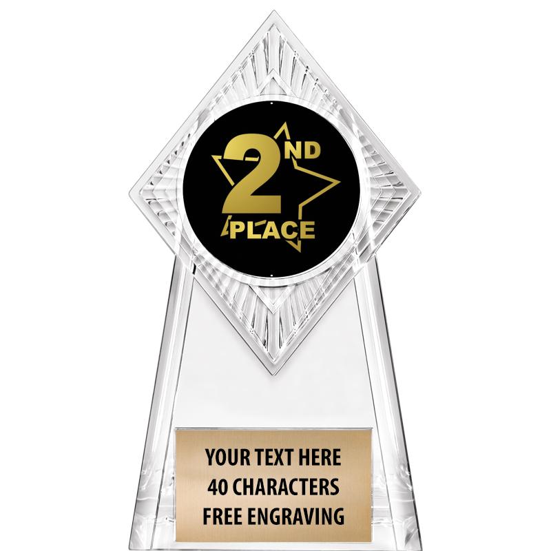 6" PARAGON CLEAR INSERT TROPHY