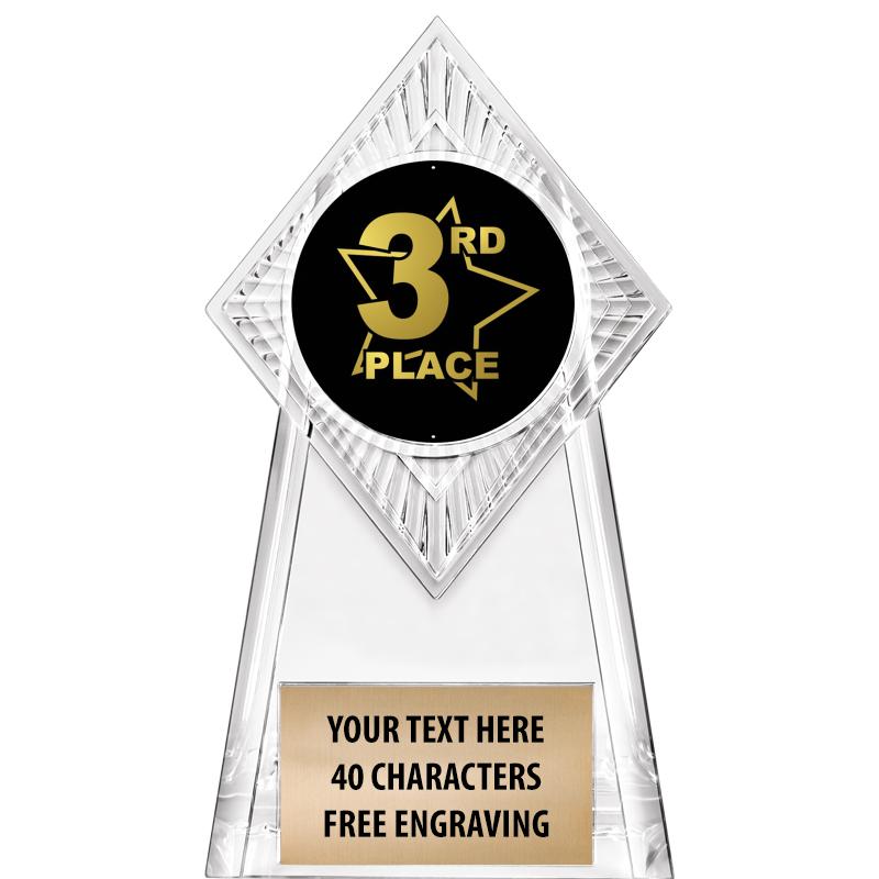 6" PARAGON CLEAR INSERT TROPHY