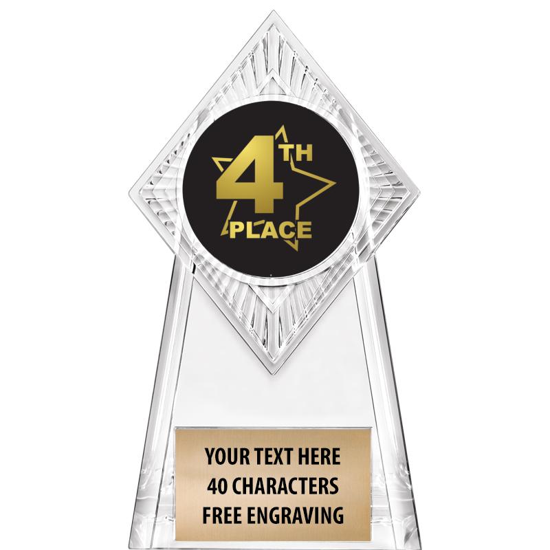 6" PARAGON CLEAR INSERT TROPHY