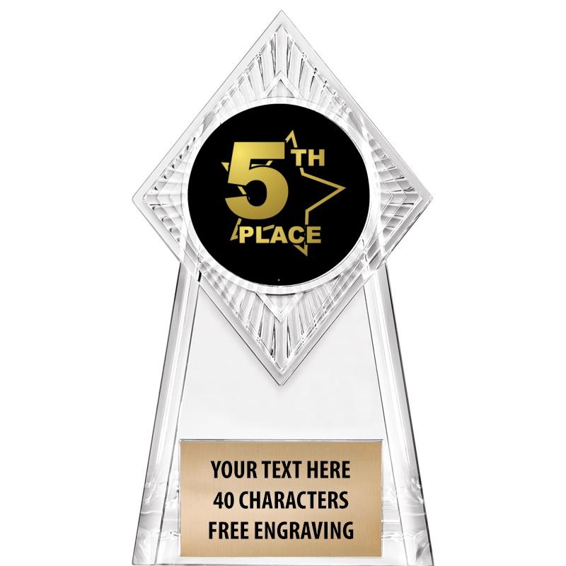 6" PARAGON CLEAR INSERT TROPHY