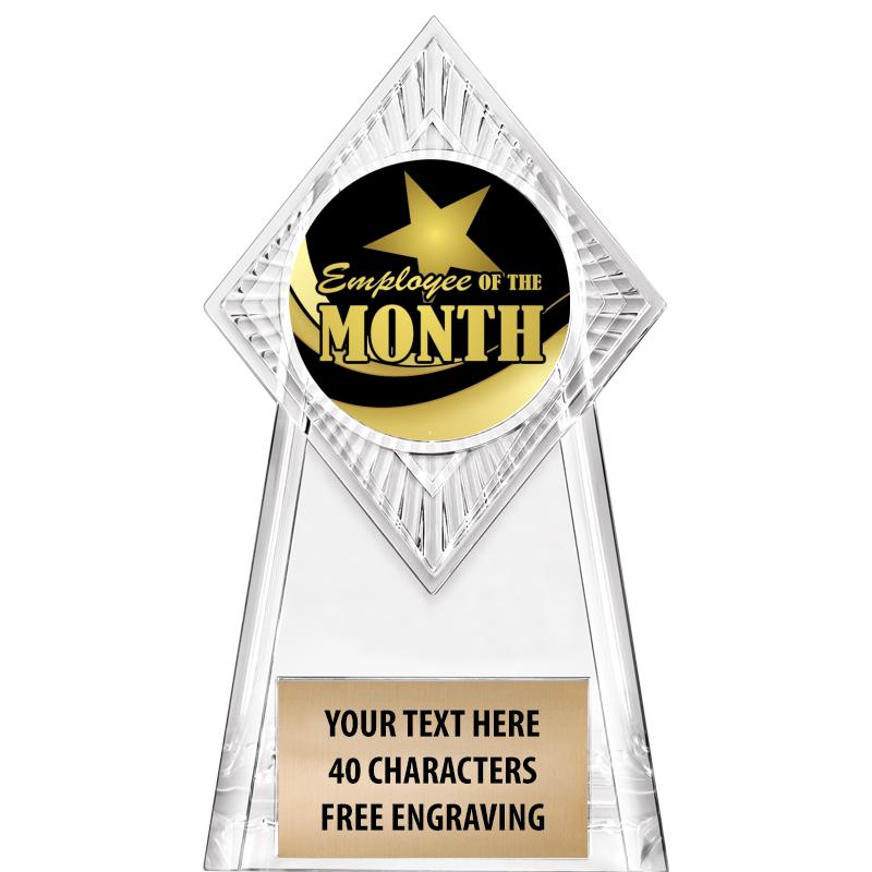 6" PARAGON CLEAR INSERT TROPHY