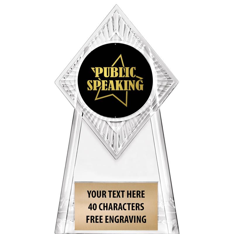 6" PARAGON CLEAR INSERT TROPHY