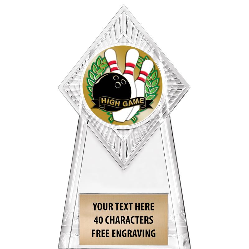 6" PARAGON CLEAR INSERT TROPHY