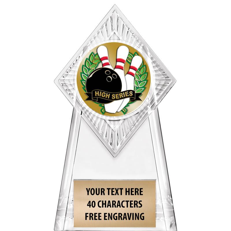 6" PARAGON CLEAR INSERT TROPHY
