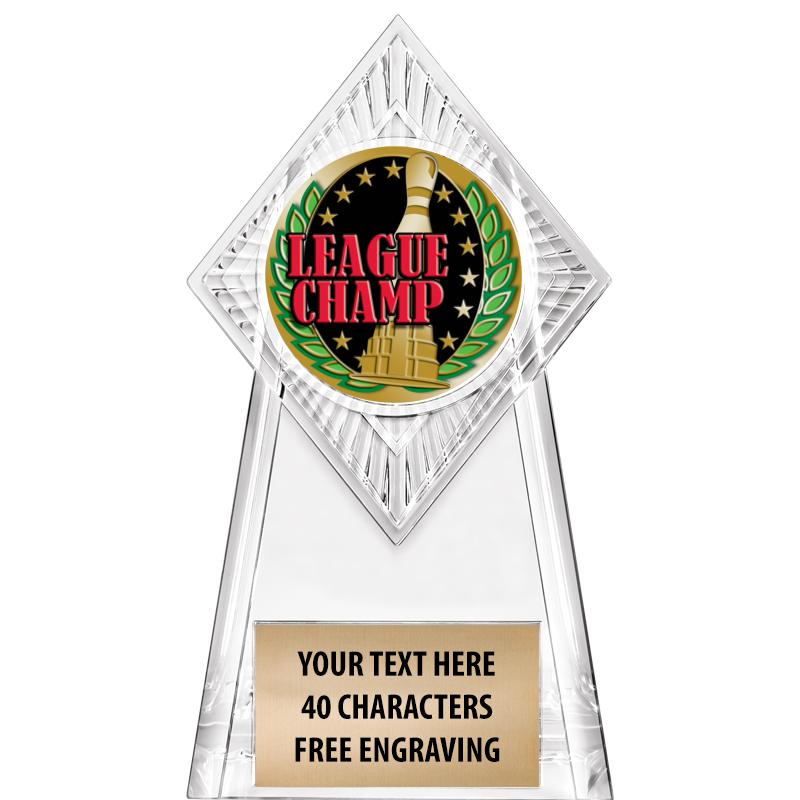 6" PARAGON CLEAR INSERT TROPHY