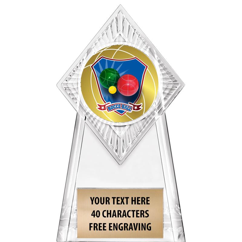 6" PARAGON CLEAR INSERT TROPHY