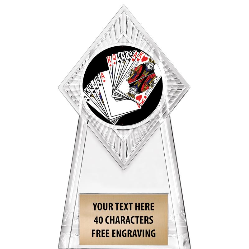 6" PARAGON CLEAR INSERT TROPHY