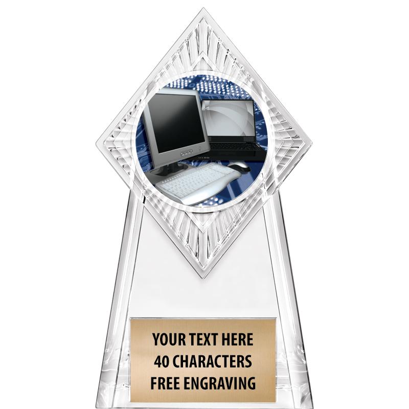 6" PARAGON CLEAR INSERT TROPHY