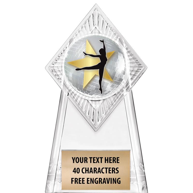 6" PARAGON CLEAR INSERT TROPHY