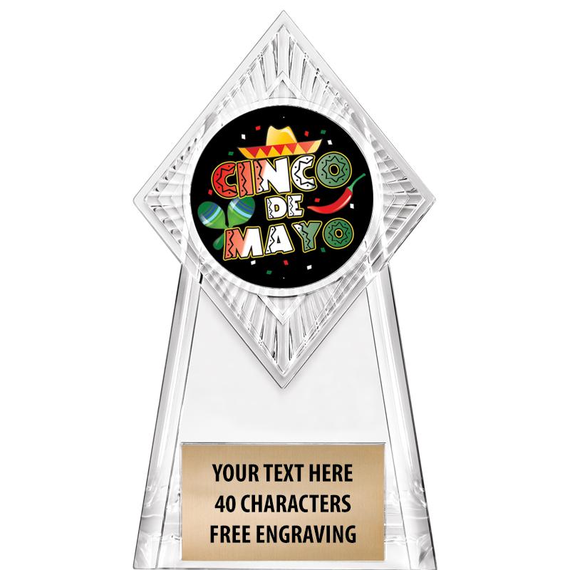 6" PARAGON CLEAR INSERT TROPHY