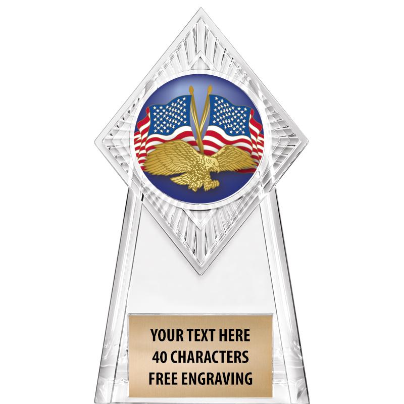 6" PARAGON CLEAR INSERT TROPHY