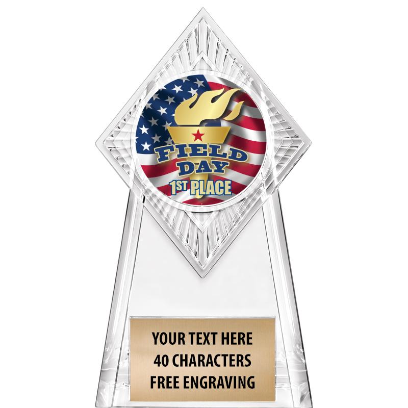 6" PARAGON CLEAR INSERT TROPHY