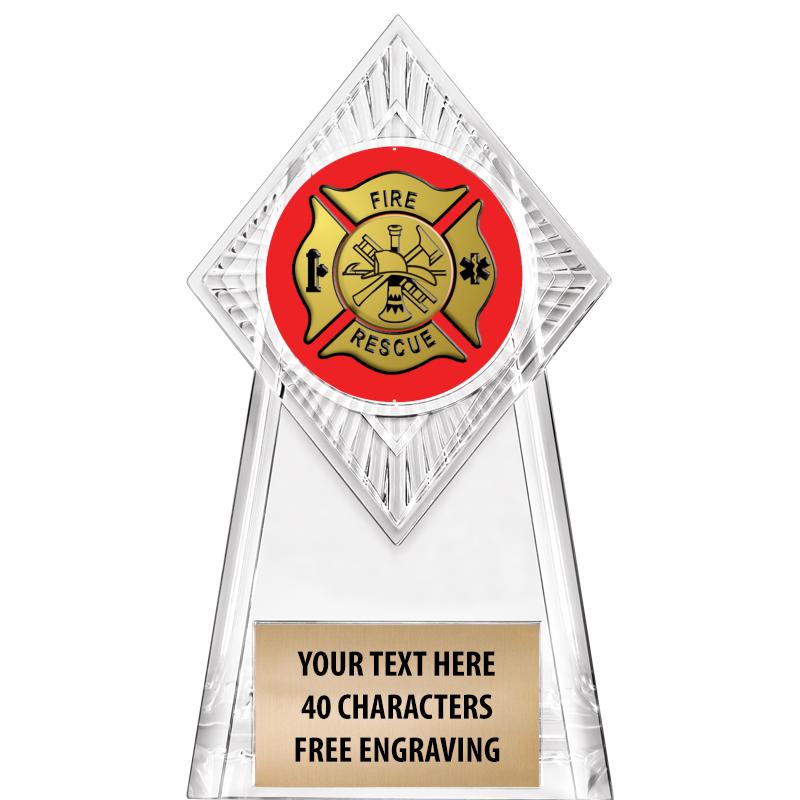 6" PARAGON CLEAR INSERT TROPHY