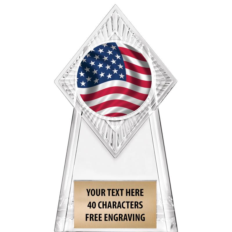 6" PARAGON CLEAR INSERT TROPHY