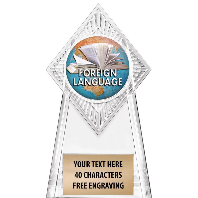 6" PARAGON CLEAR INSERT TROPHY