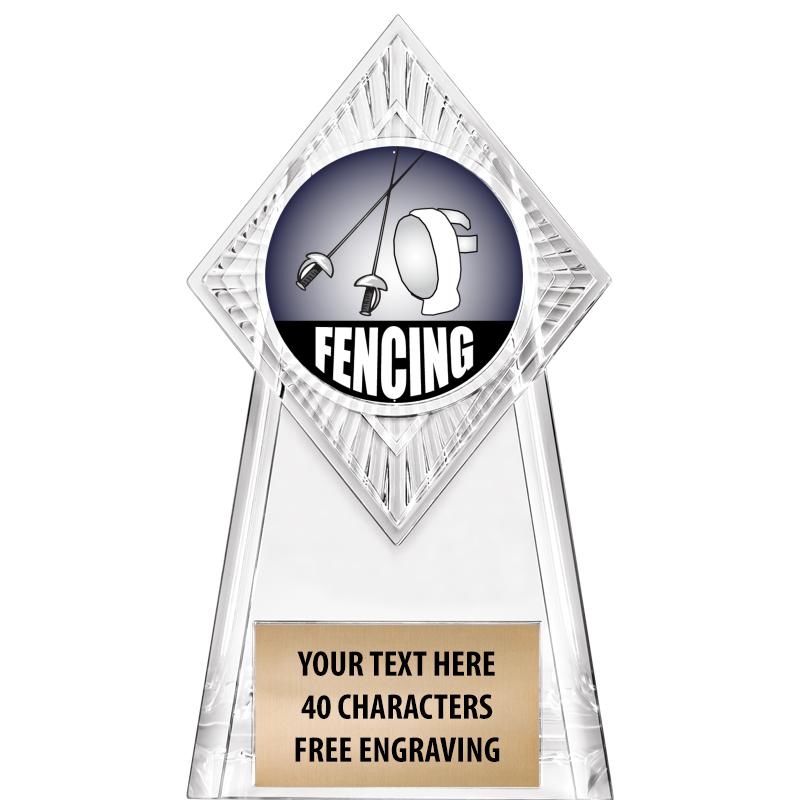 6" PARAGON CLEAR INSERT TROPHY