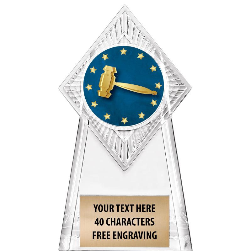 6" PARAGON CLEAR INSERT TROPHY