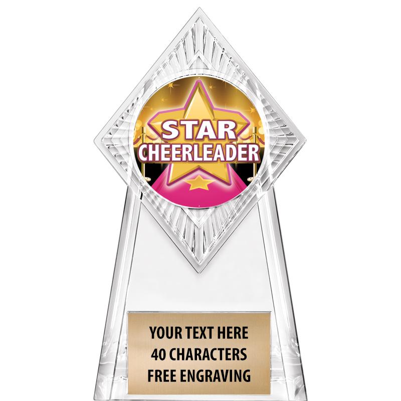 6" PARAGON CLEAR INSERT TROPHY