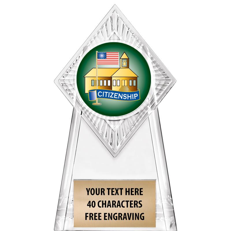 6" PARAGON CLEAR INSERT TROPHY