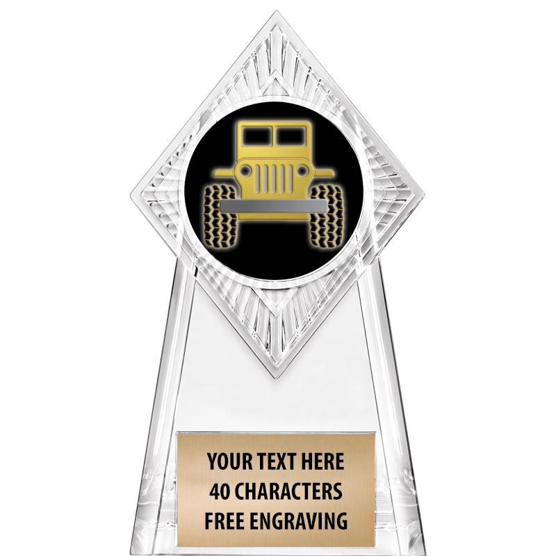 6" PARAGON CLEAR INSERT TROPHY