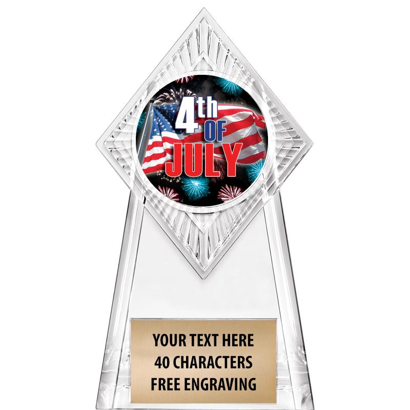 6" PARAGON CLEAR INSERT TROPHY