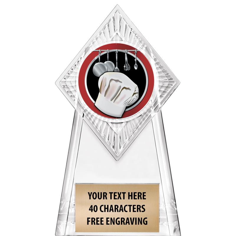 6" PARAGON CLEAR INSERT TROPHY