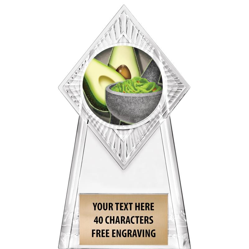 6" PARAGON CLEAR INSERT TROPHY