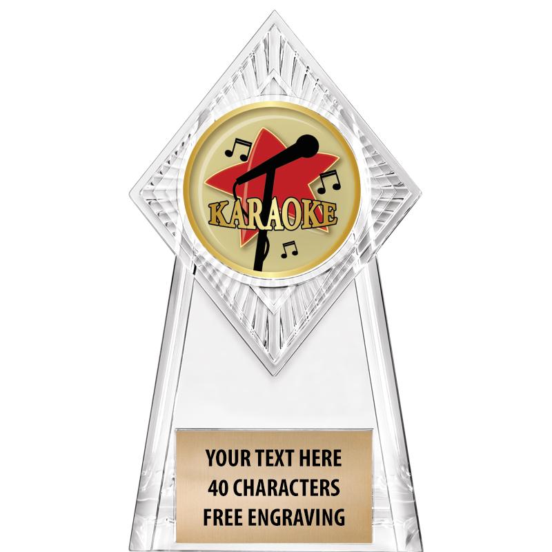 6" PARAGON CLEAR INSERT TROPHY