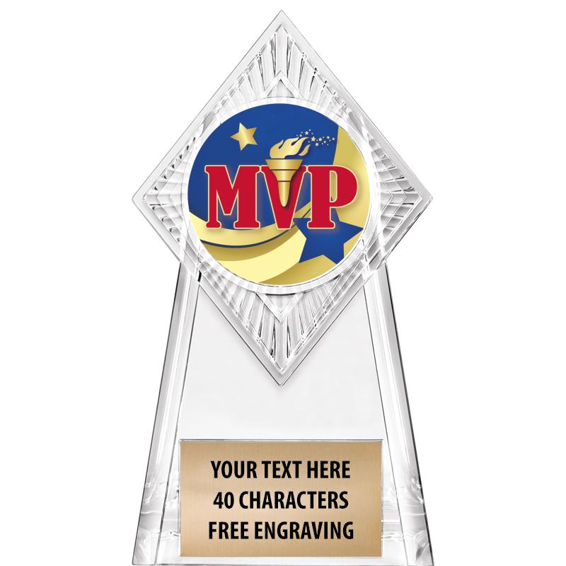 6" PARAGON CLEAR INSERT TROPHY