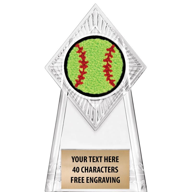 6" PARAGON CLEAR INSERT TROPHY