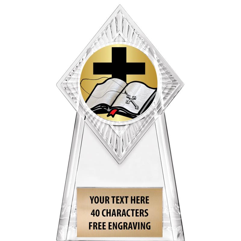 6" PARAGON CLEAR INSERT TROPHY