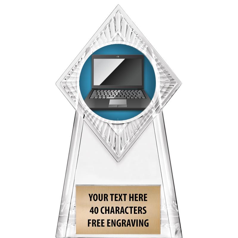 6" PARAGON CLEAR INSERT TROPHY