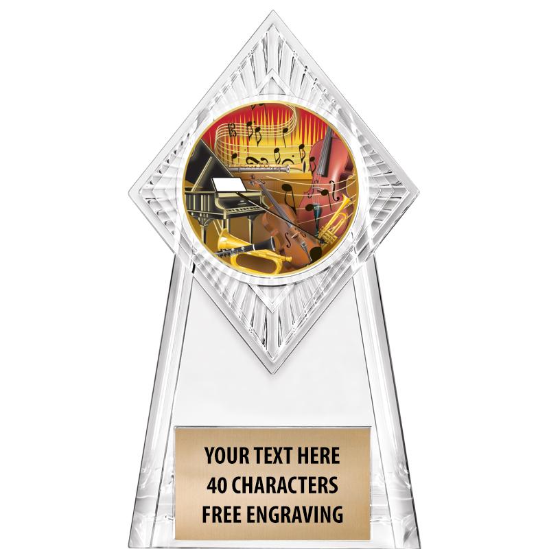 6" PARAGON CLEAR INSERT TROPHY