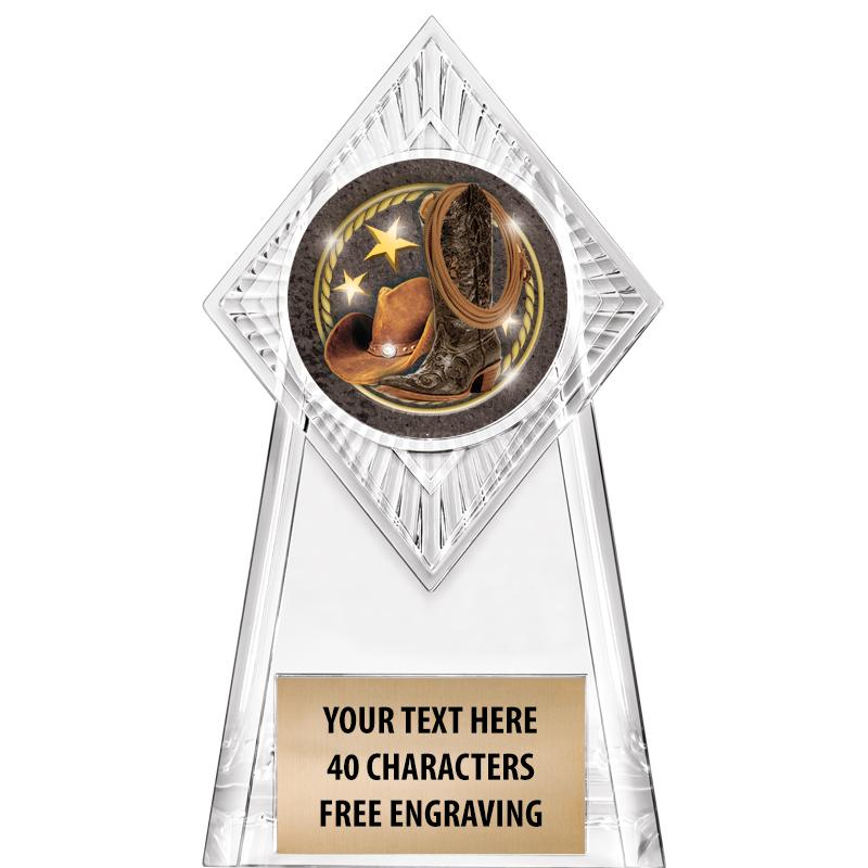 6" PARAGON CLEAR INSERT TROPHY