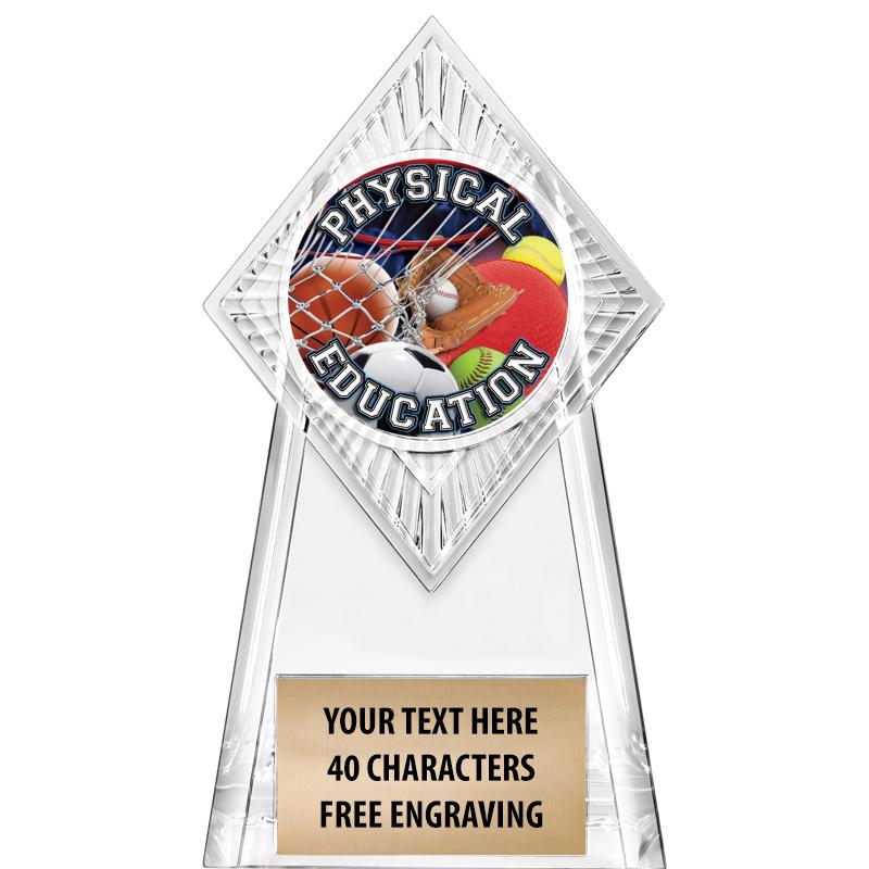6" PARAGON CLEAR INSERT TROPHY