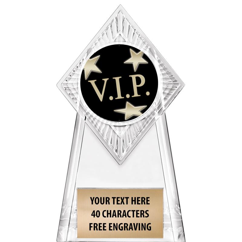 6" PARAGON CLEAR INSERT TROPHY