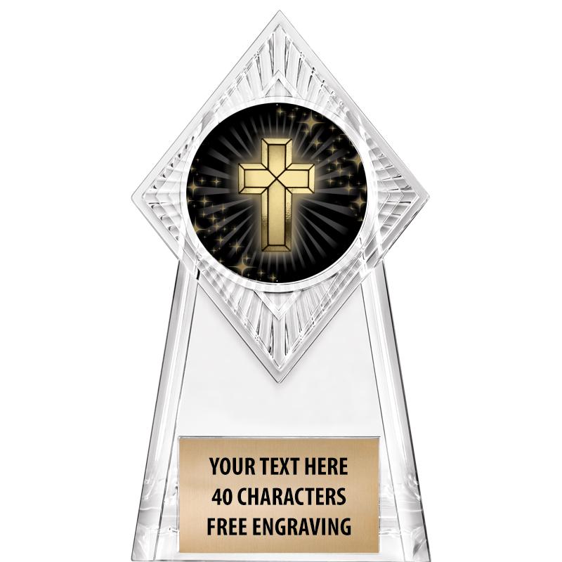 6" PARAGON CLEAR INSERT TROPHY