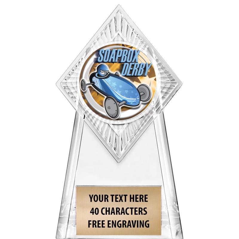 6" PARAGON CLEAR INSERT TROPHY