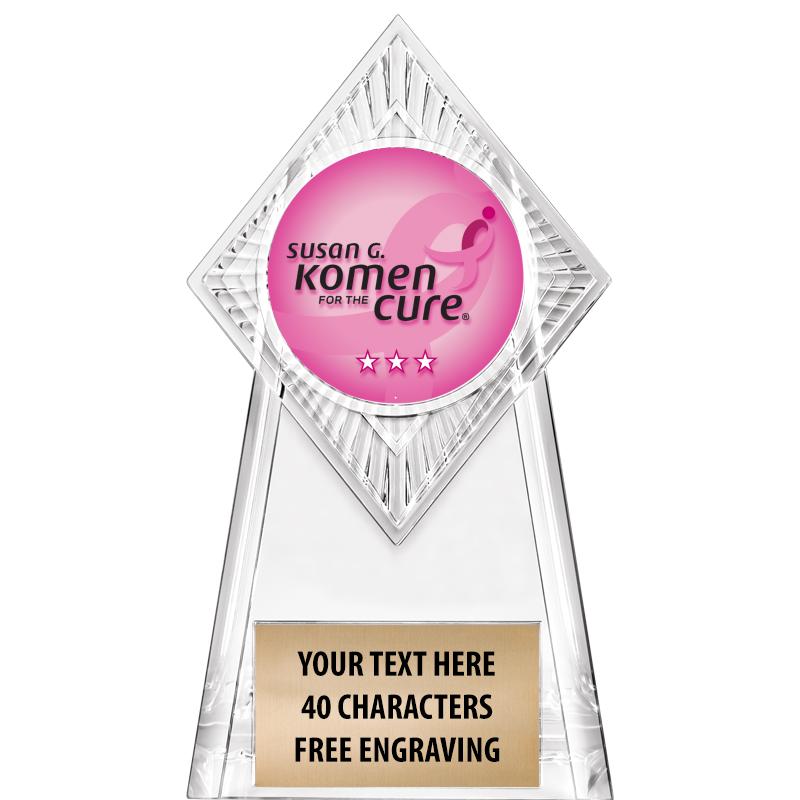 6" PARAGON CLEAR INSERT TROPHY