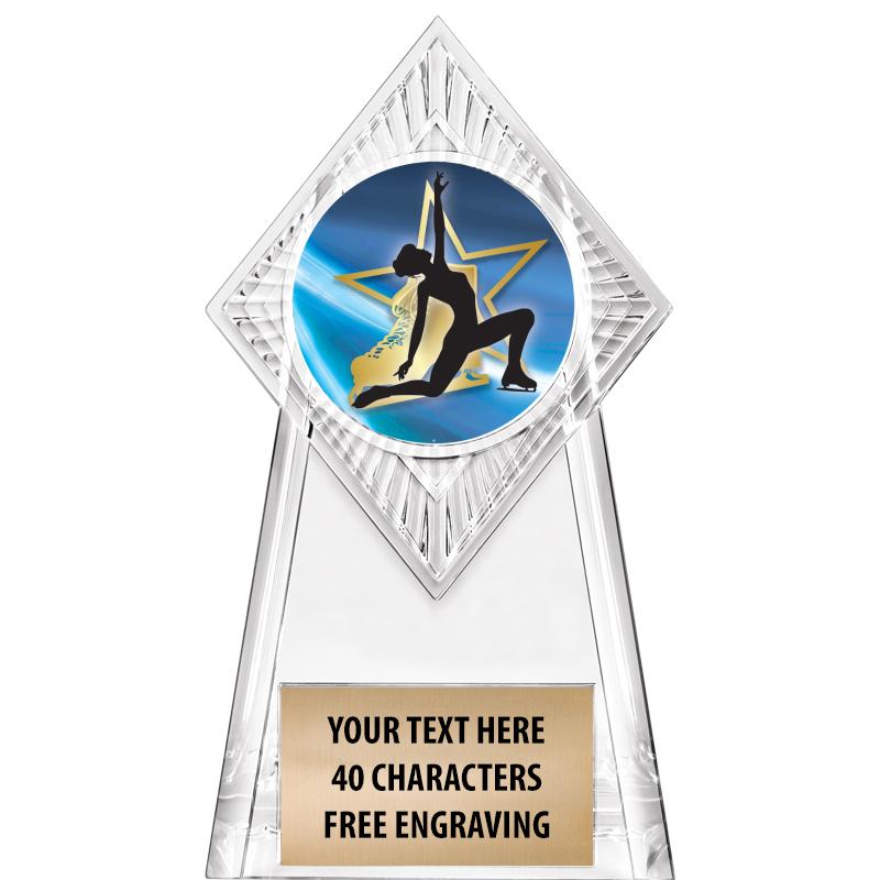 6" PARAGON CLEAR INSERT TROPHY