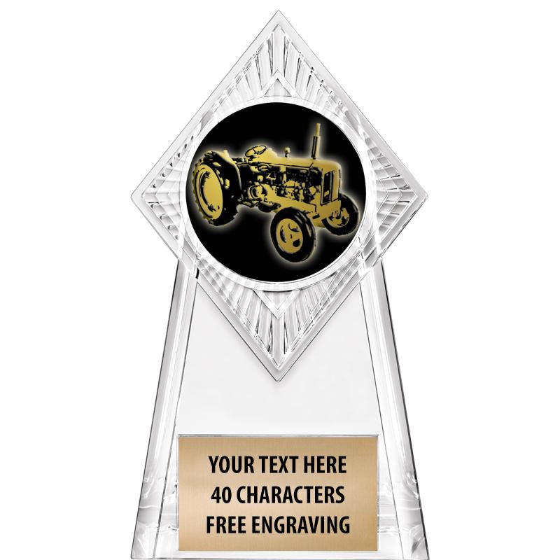 6" PARAGON CLEAR INSERT TROPHY