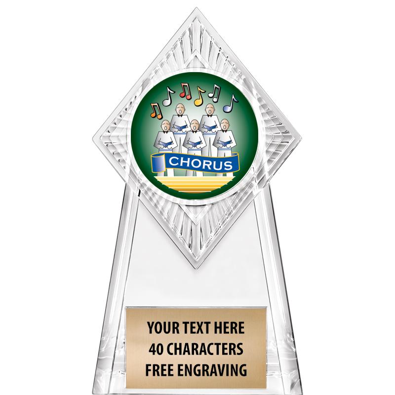 6" PARAGON CLEAR INSERT TROPHY