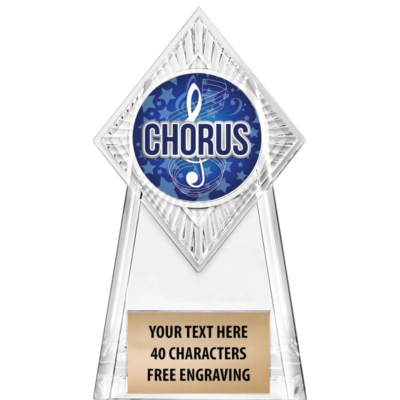 6" PARAGON CLEAR INSERT TROPHY