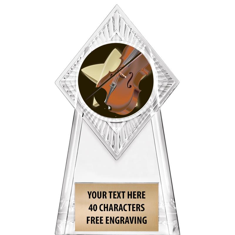 6" PARAGON CLEAR INSERT TROPHY